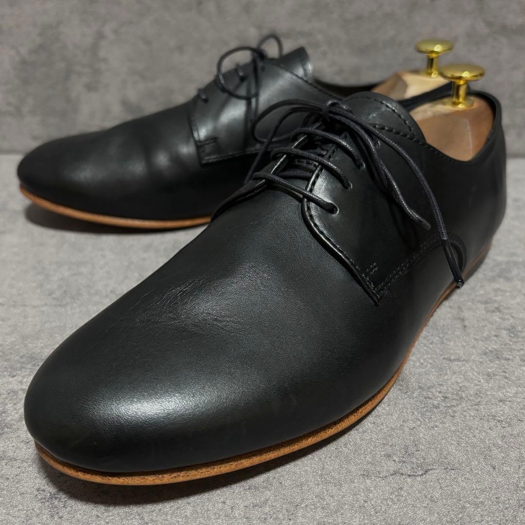 新品未使用　パドローネ　ダービーシューズ　プレーントゥ　ブラック　本革　2183