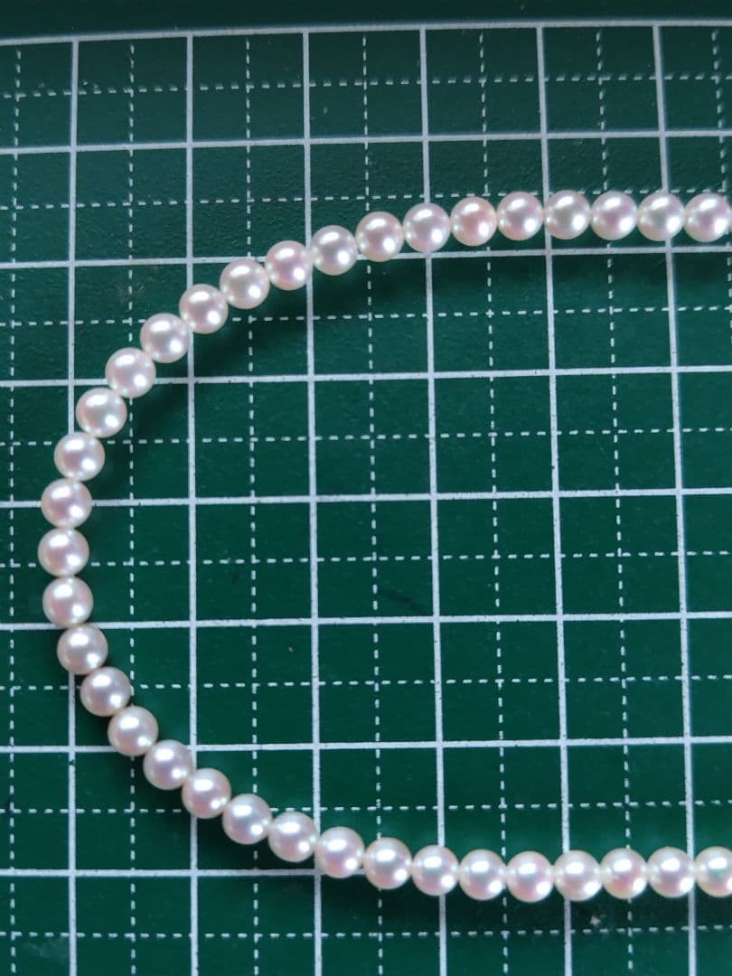 艶照り最高】K18WG マグネットアジャスター あこや真珠ベビーパールネックレス