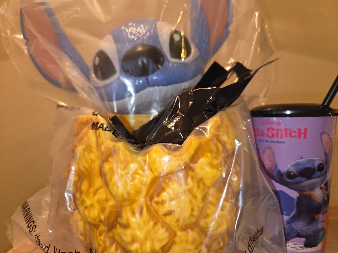 リロ&スティッチ ポップコーンバケット&フィギュア付ドリンク カップ 新品未開封