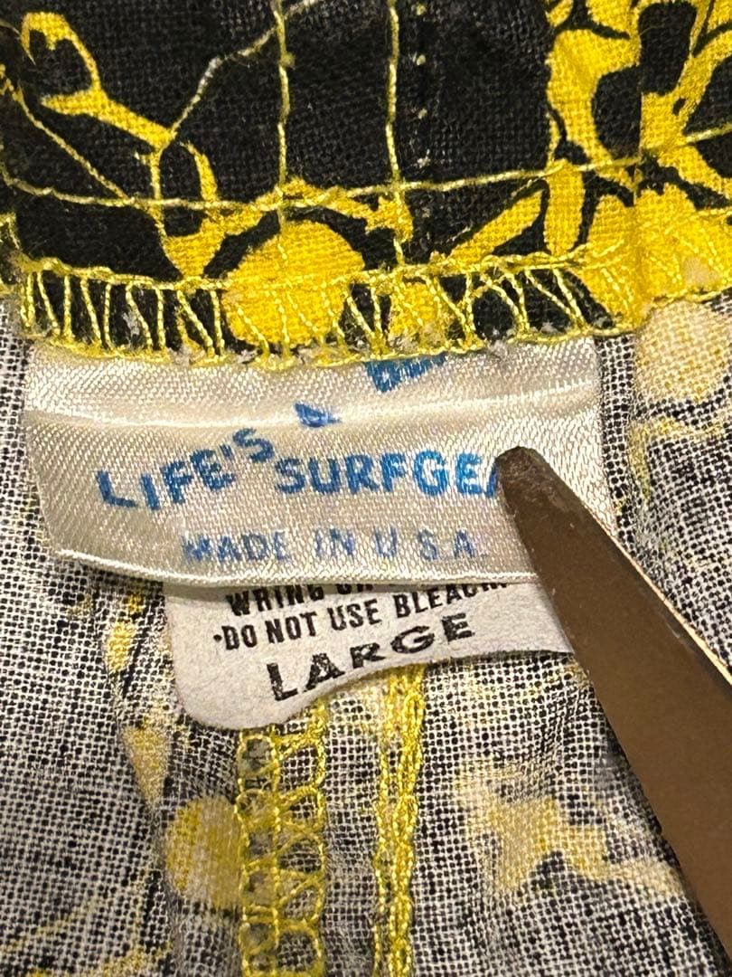 初期80’s当時物LIFE’S A BEACH パンクスカル柄ショーツLサイズ