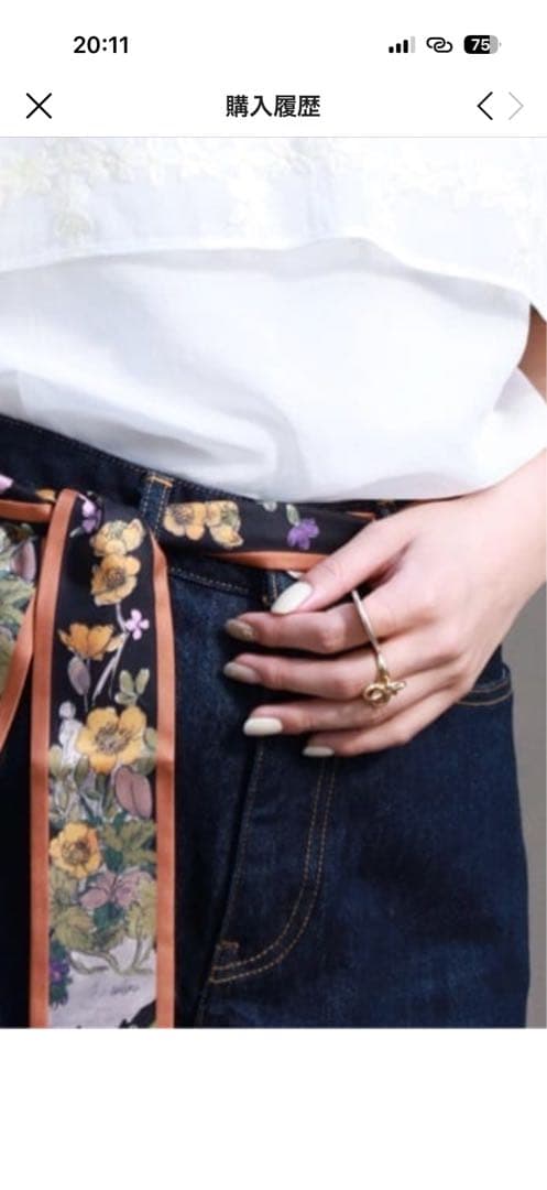 【masaki】別注フィリップオーディベールフラワーモチーフリング