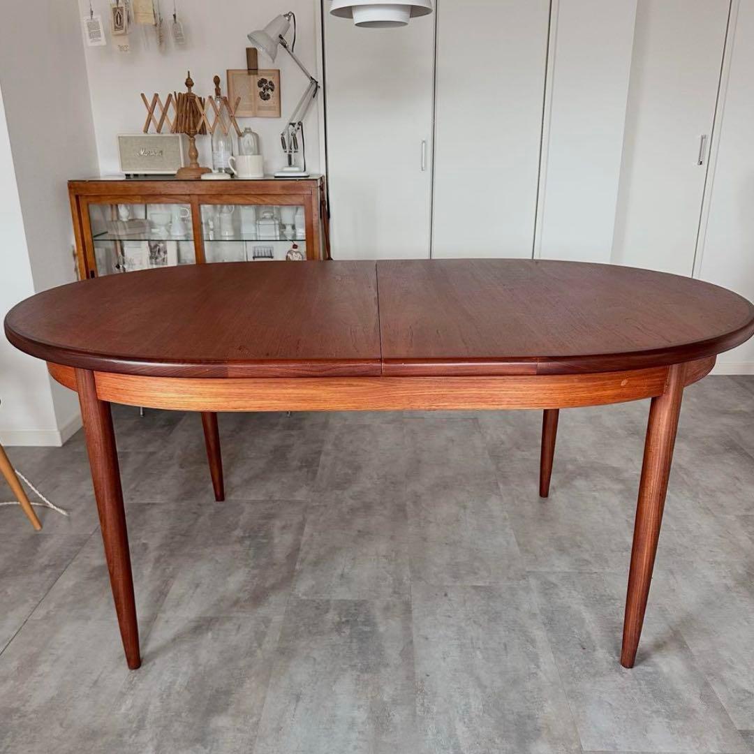 〈希少〉ジープラン(G-PLAN) /楕円形エクステンションテーブル