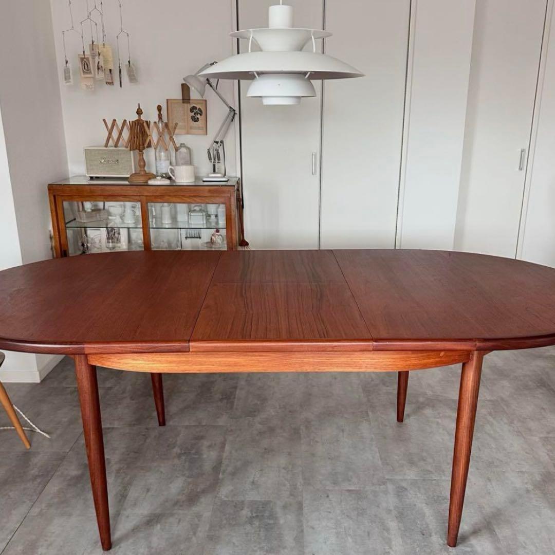 〈希少〉ジープラン(G-PLAN) /楕円形エクステンションテーブル