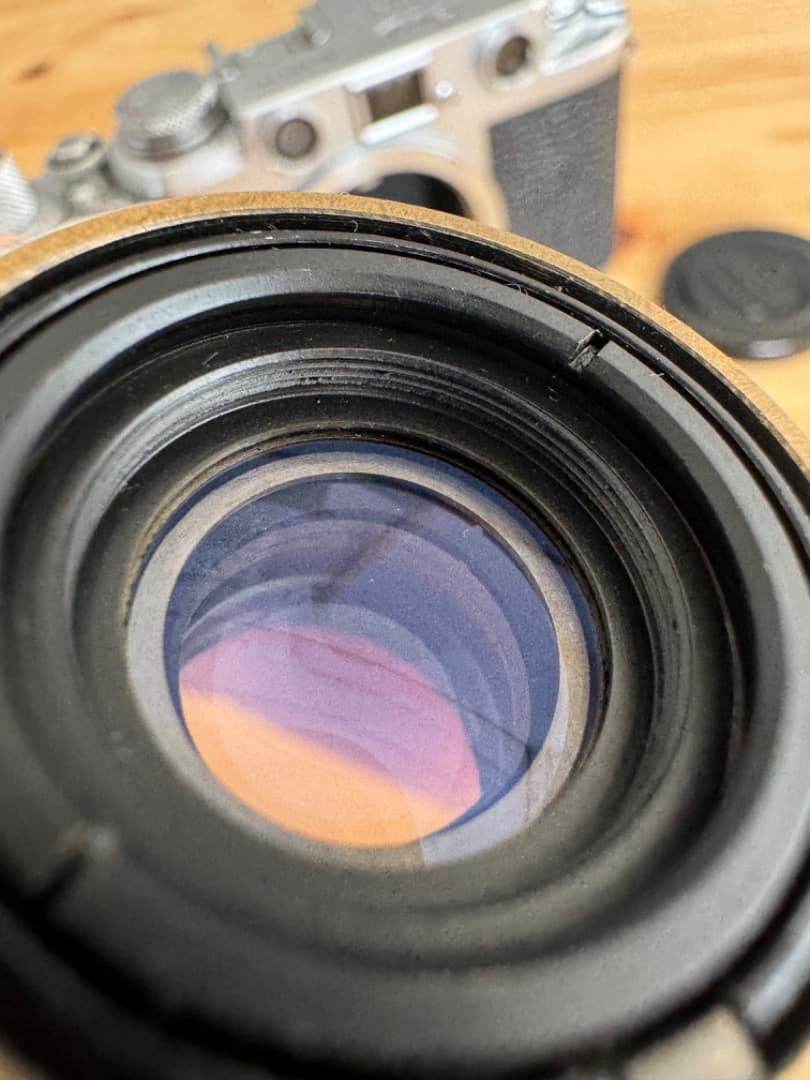 フィルムカメラ Leica IIIf red dial & W Nikkor 35mm f2.5