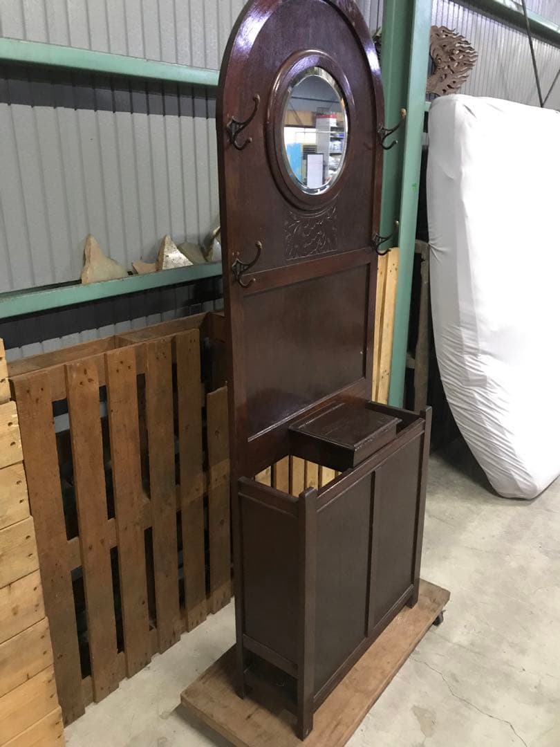 間もなく出品終了します 英国アンティーク イギリス ホールスタンド ハンガー