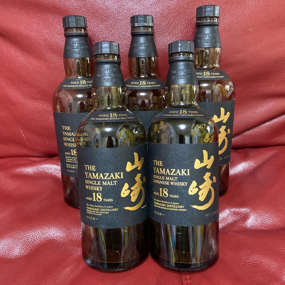 高級 国産ウィスキー 山崎１８年 空瓶