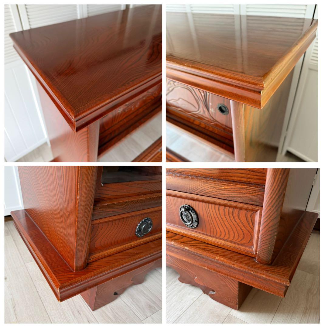 最終値下げ! 欅材 レトロ茶箪笥 水箪笥 古家具 昭和 アンティーク 収納棚