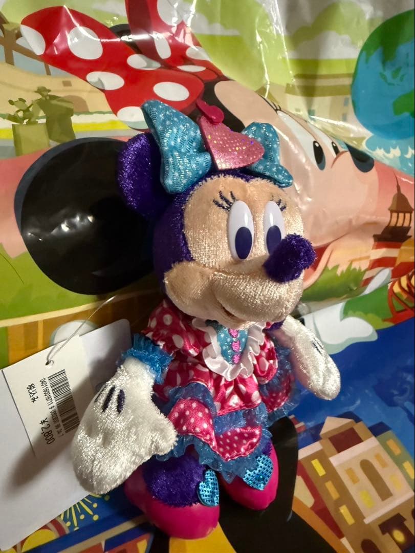 ディズニー　パルパルーザ　ミニー　ぬいぐるみバッジ　ぬいぐるみチャーム　セット