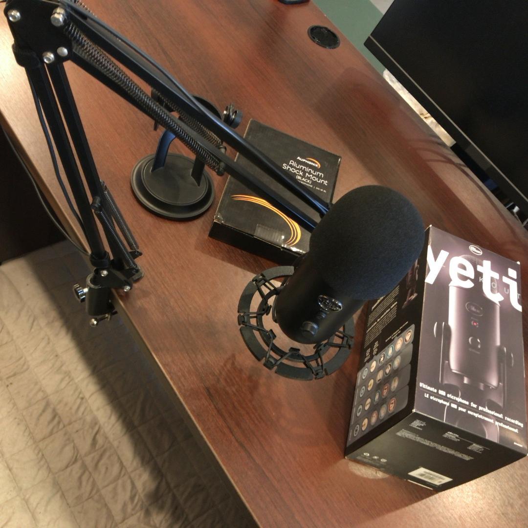 Blue Yeti +マイクアーム＋ショックマウント+ポップガード 一式セット