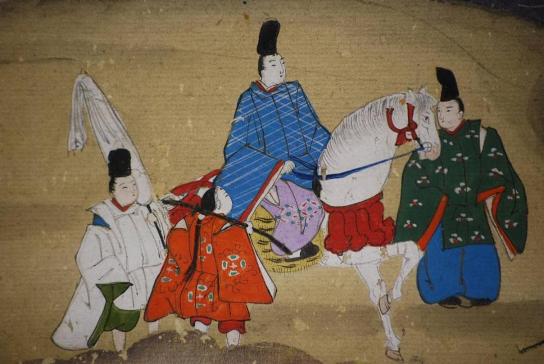 模写/土佐光起/源氏物語図/三幅対/布袋屋掛軸HD-439