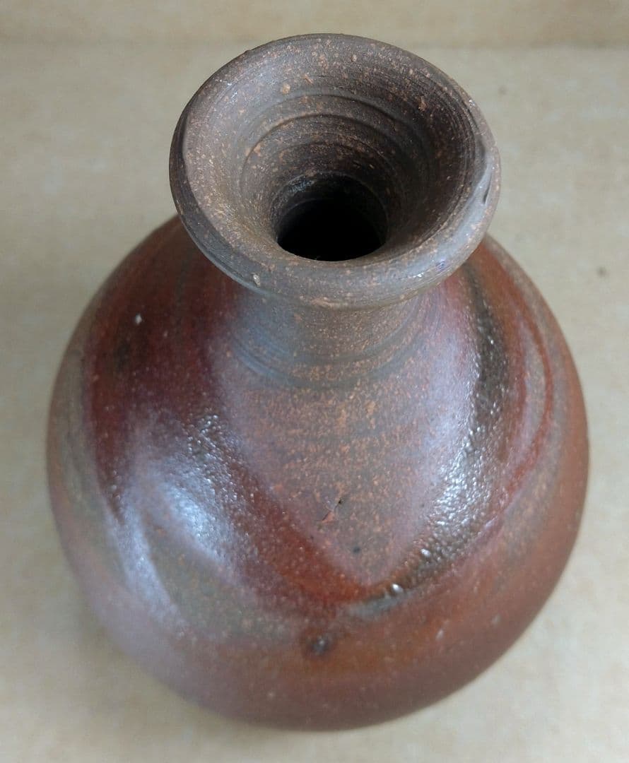 美品【人間国宝】藤原雄 備前徳利 共箱 共布 栞 備前焼徳利 無傷