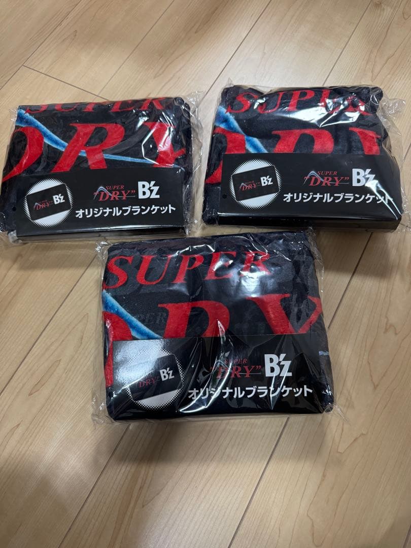 B'z SUPER DRY フリースブランケット 3枚セット