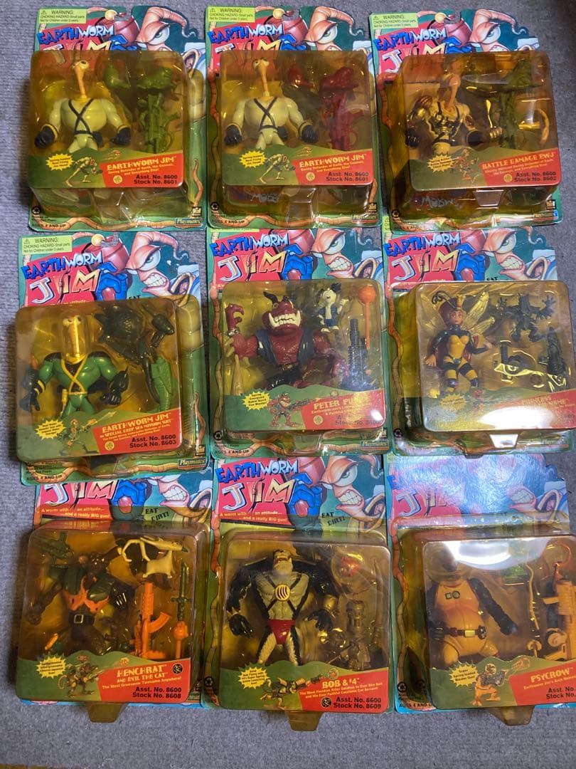 ビンテージ　アクションフィギュア　EARTH WORM JIM アースワームジム