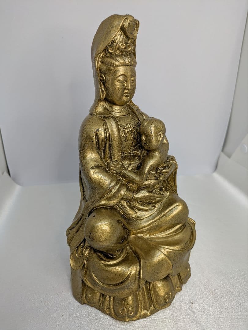 ☆b578、観音菩薩 装飾品 仏像 彫刻 禅 庭園 彫像