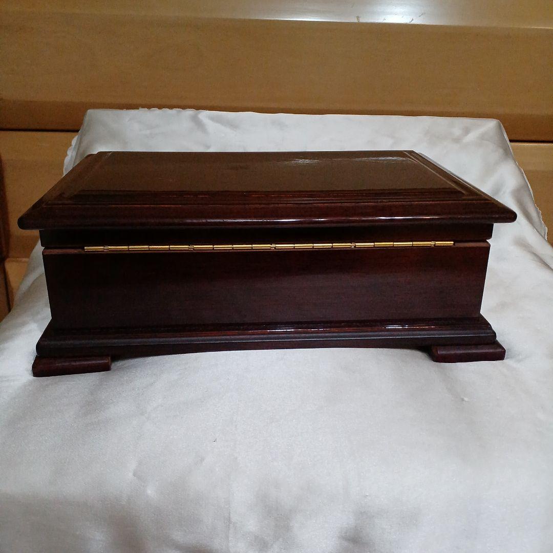 ダークウッド オルゴール オートストップ・プレイ機能付き