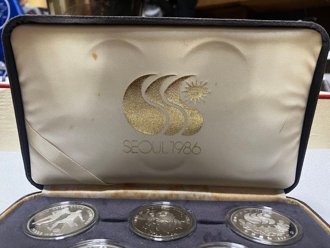 1986年ソウルアジア大会 銀メダル5枚セット Seoul 1986