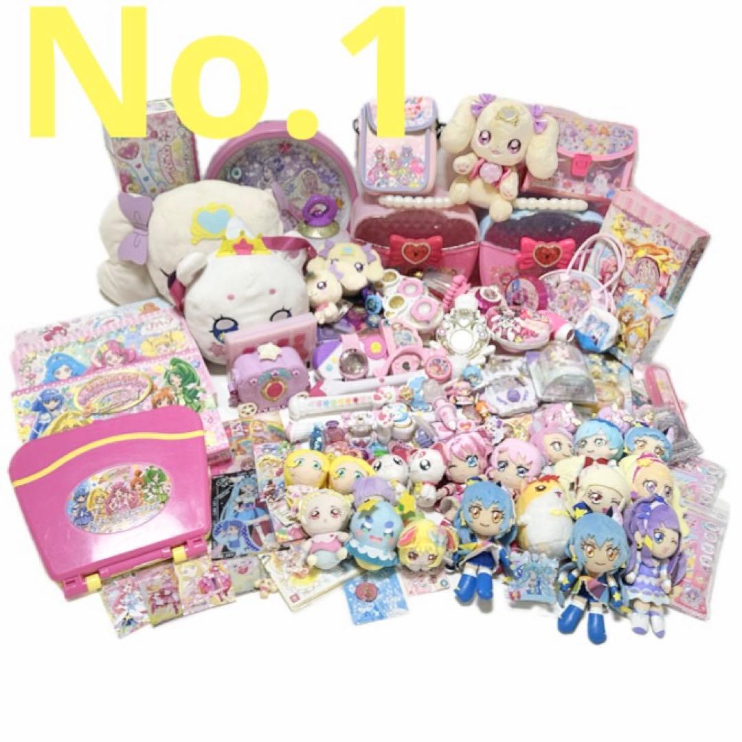 大量 プリキュアなど キャラクターグッズ ぬいぐるみ おもちゃ まとめ売り