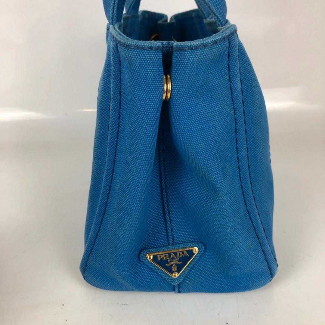 PRADA プラダ カナパ ハンドバッグ ブルー レディース ブランド