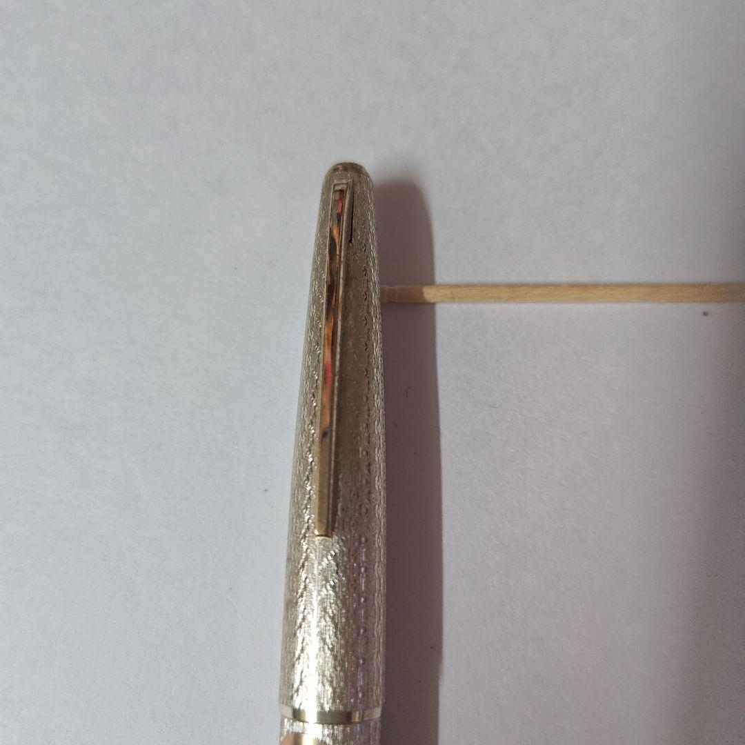 プラチナ１８金ペン先、14金ボディ テクスチャー万年筆