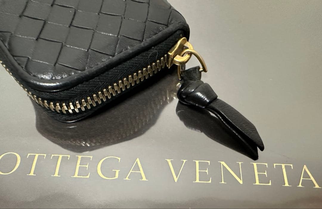 ★【極美品】ボッテガヴェネタ ケース ラム／ネロブラック／ゴールド✨✨✨4️⃣