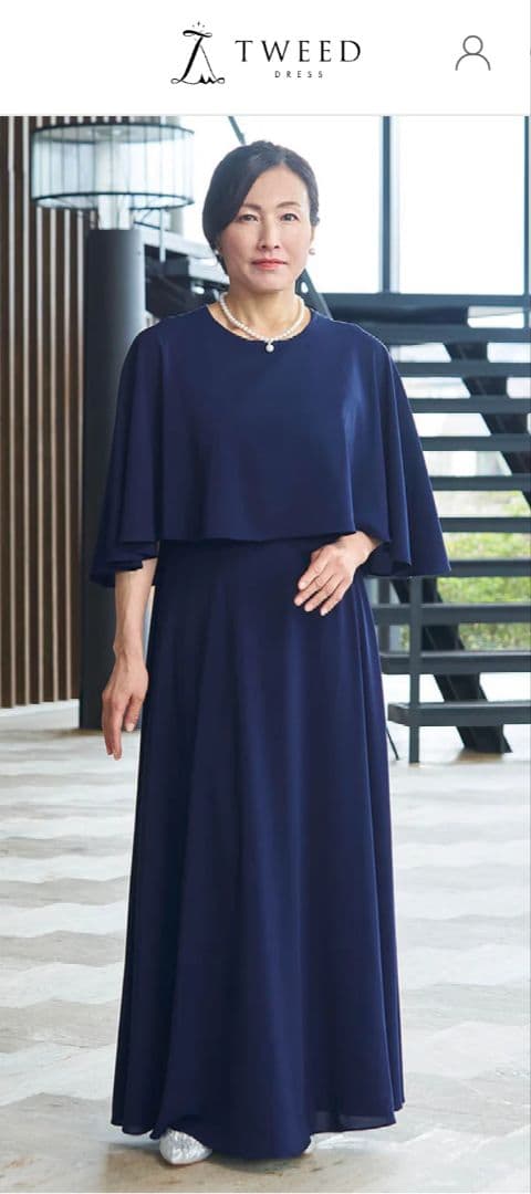 【値下げ】美品！　TWEED DRESS　マザーズドレス　Mサイズ