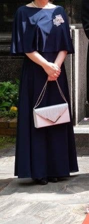 【値下げ】美品！　TWEED DRESS　マザーズドレス　Mサイズ