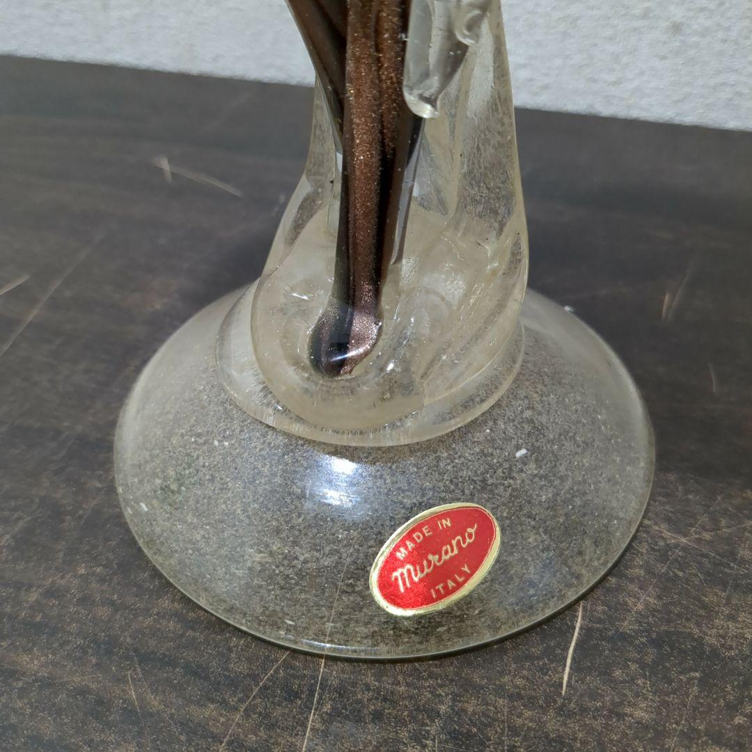 MURANO ベネチアグラス イタリア ガラス工芸品　M2239