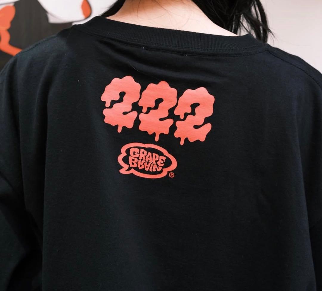 新品 GRAPE BRAIN BEAMSコラボ 戦慄！にぎるちゃん Tシャツ 黒