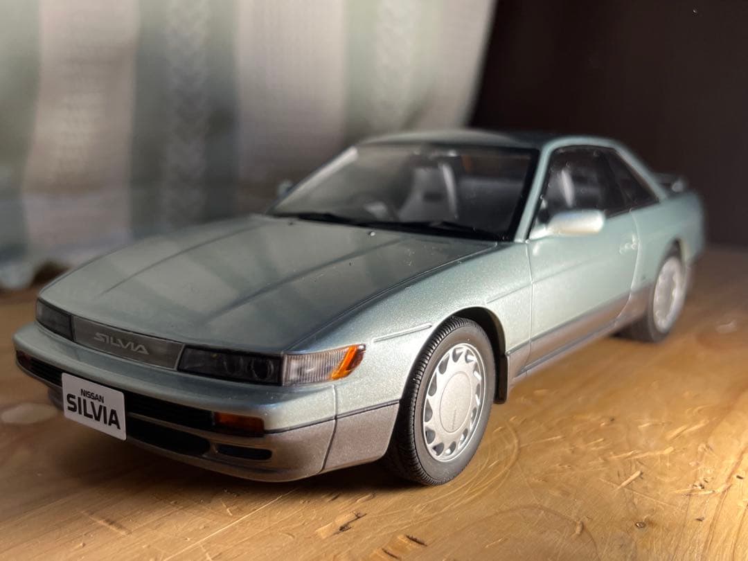 【激レア】京商　S13シルビア　ライムグリーン　1/18