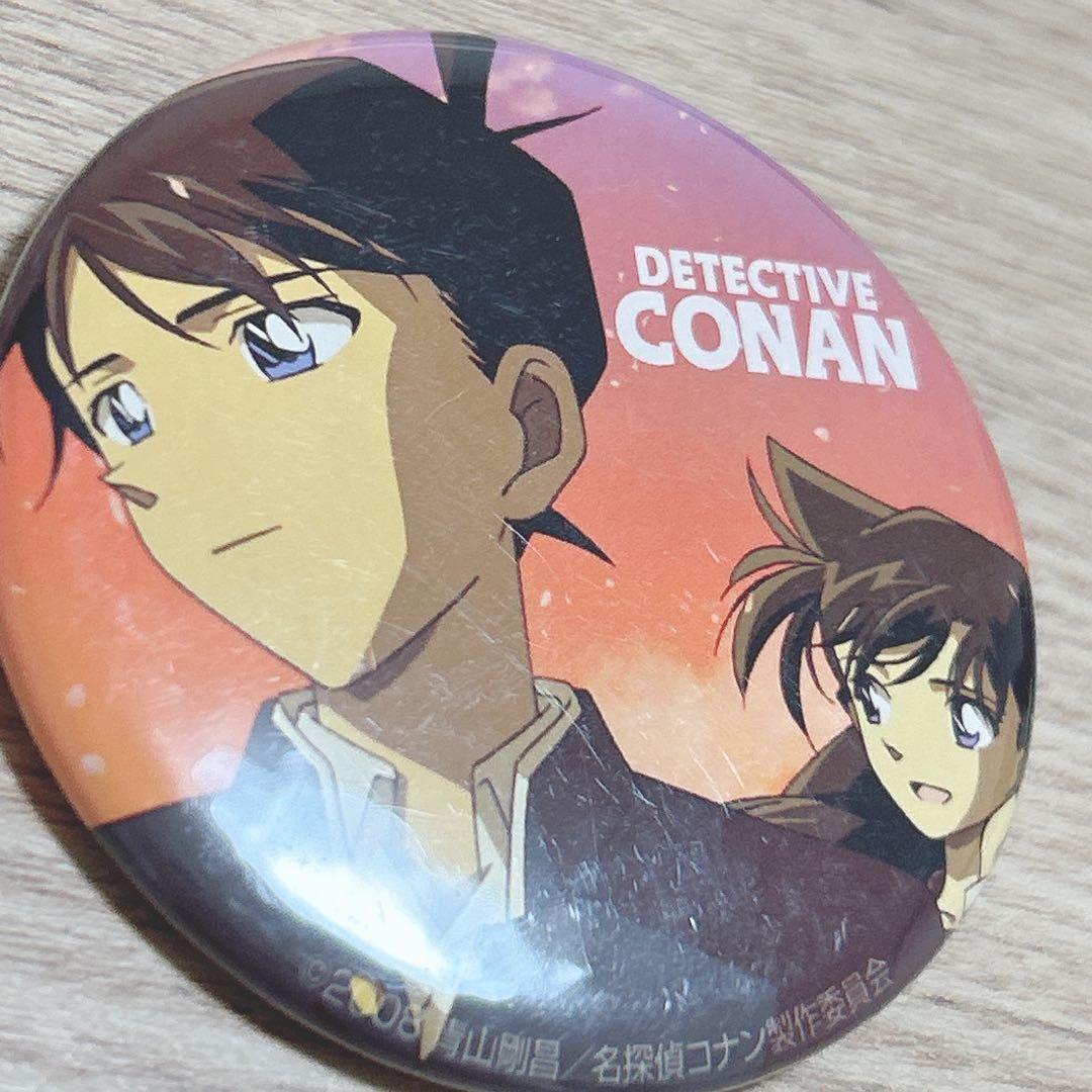 激レア　コナン 缶バッジ ポップアップストア　工藤新一　毛利蘭 戦慄の楽譜