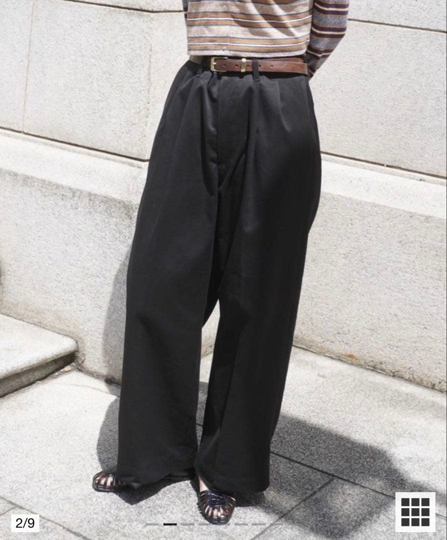 f*j様 ユニバーサルプロダクツ　2TUCK WIDE CHINO TROUSE