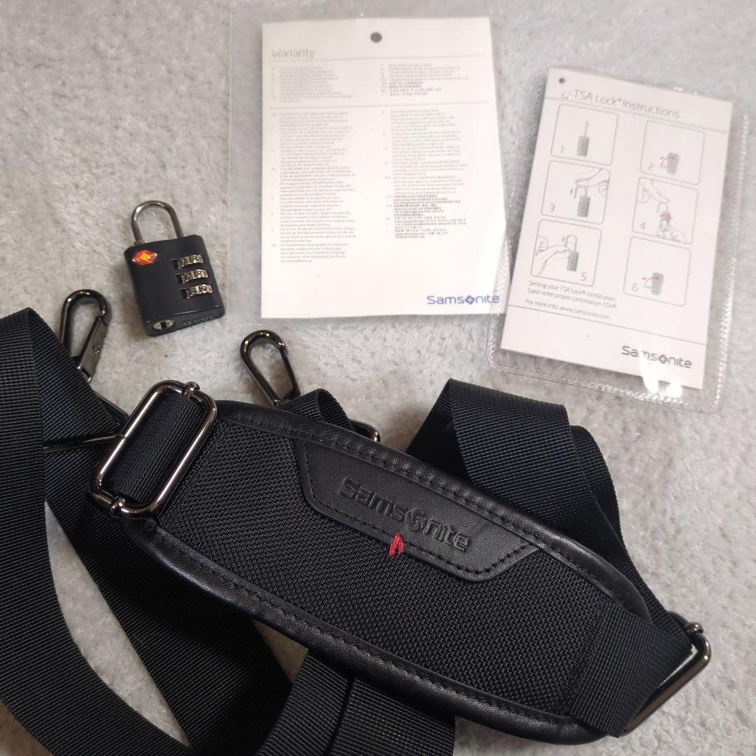 美品　Samsonite　ブラック キャリーケース 伸縮ハンドル付き