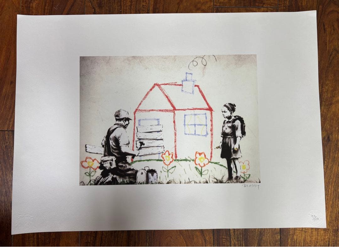 「Crayon for Closure」バンクシー リトグラフ サイン入り