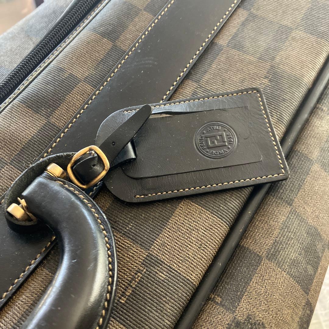 フェンディ　超大型チェッカーパターンキャリーケース