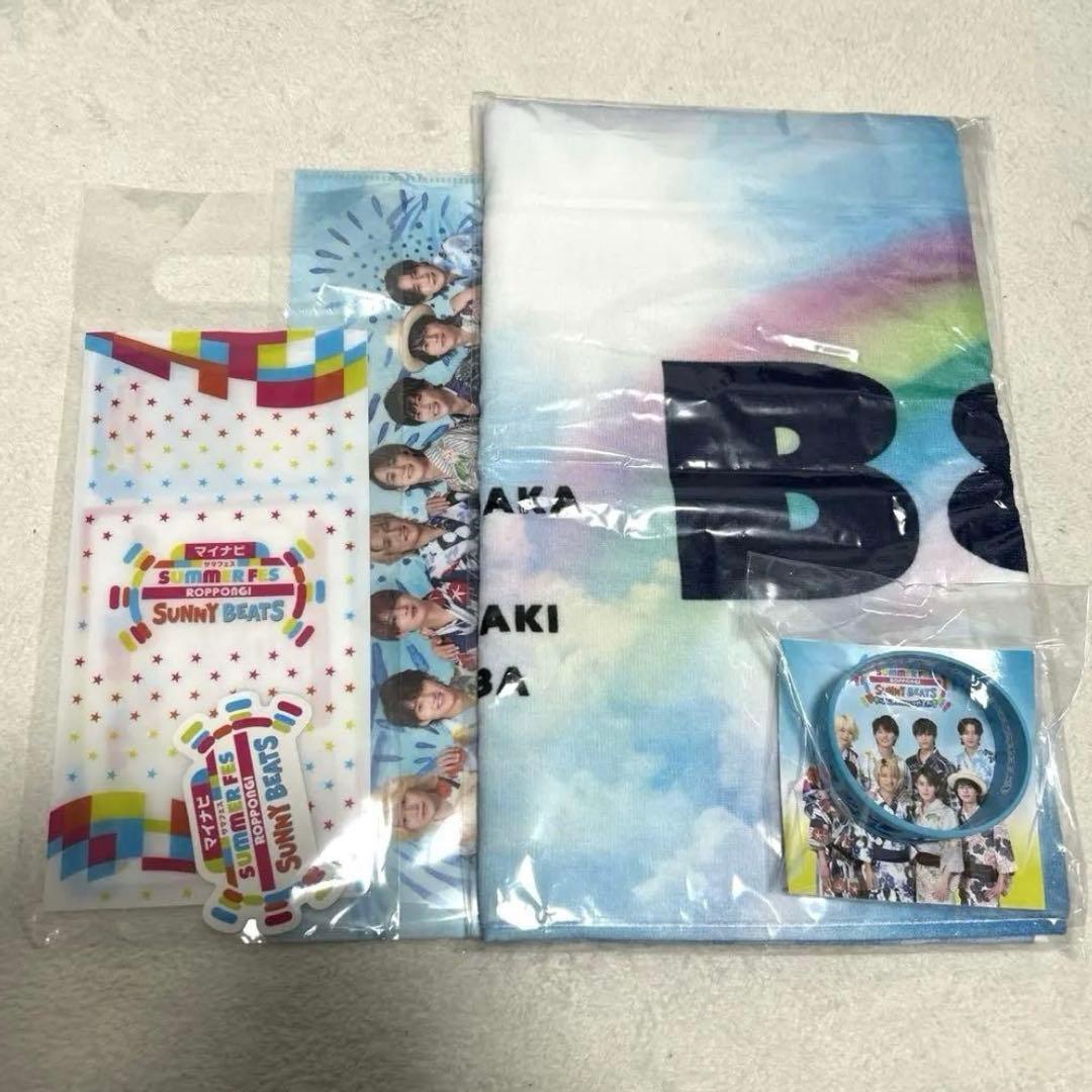 B&ZAI フェイスタオル　ラバーバンド　クリアファイル　チケットホルダー