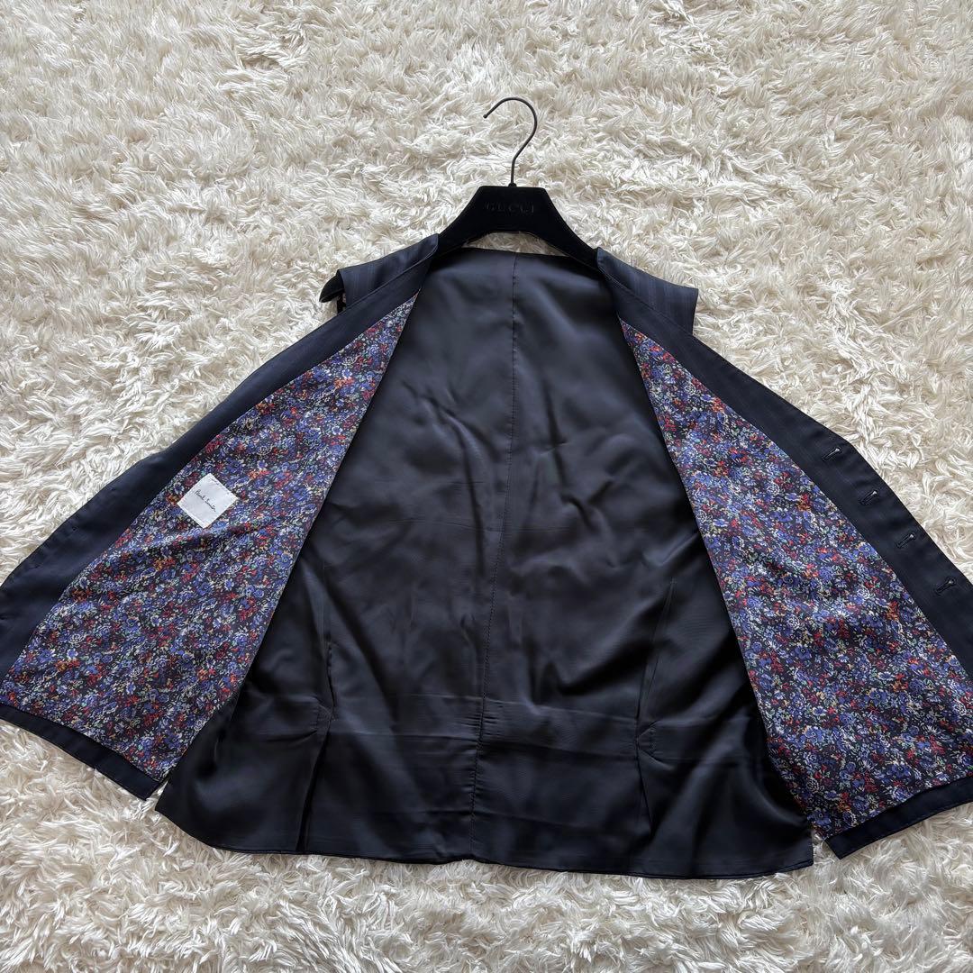 【現行タグ】美品　ポール・スミス ストライプ スーツ　ベスト　ネイビー