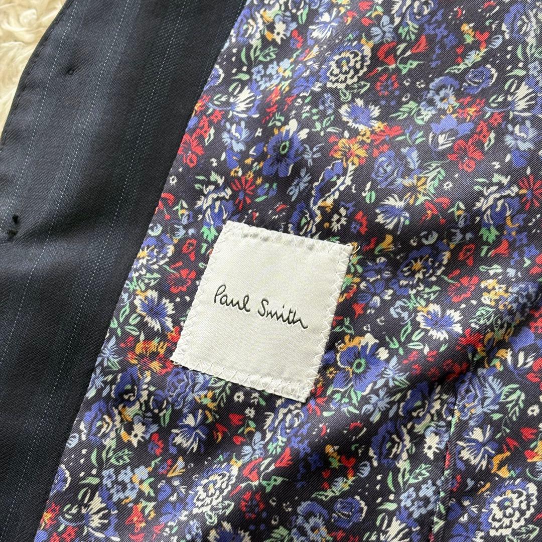 【現行タグ】美品　ポール・スミス ストライプ スーツ　ベスト　ネイビー