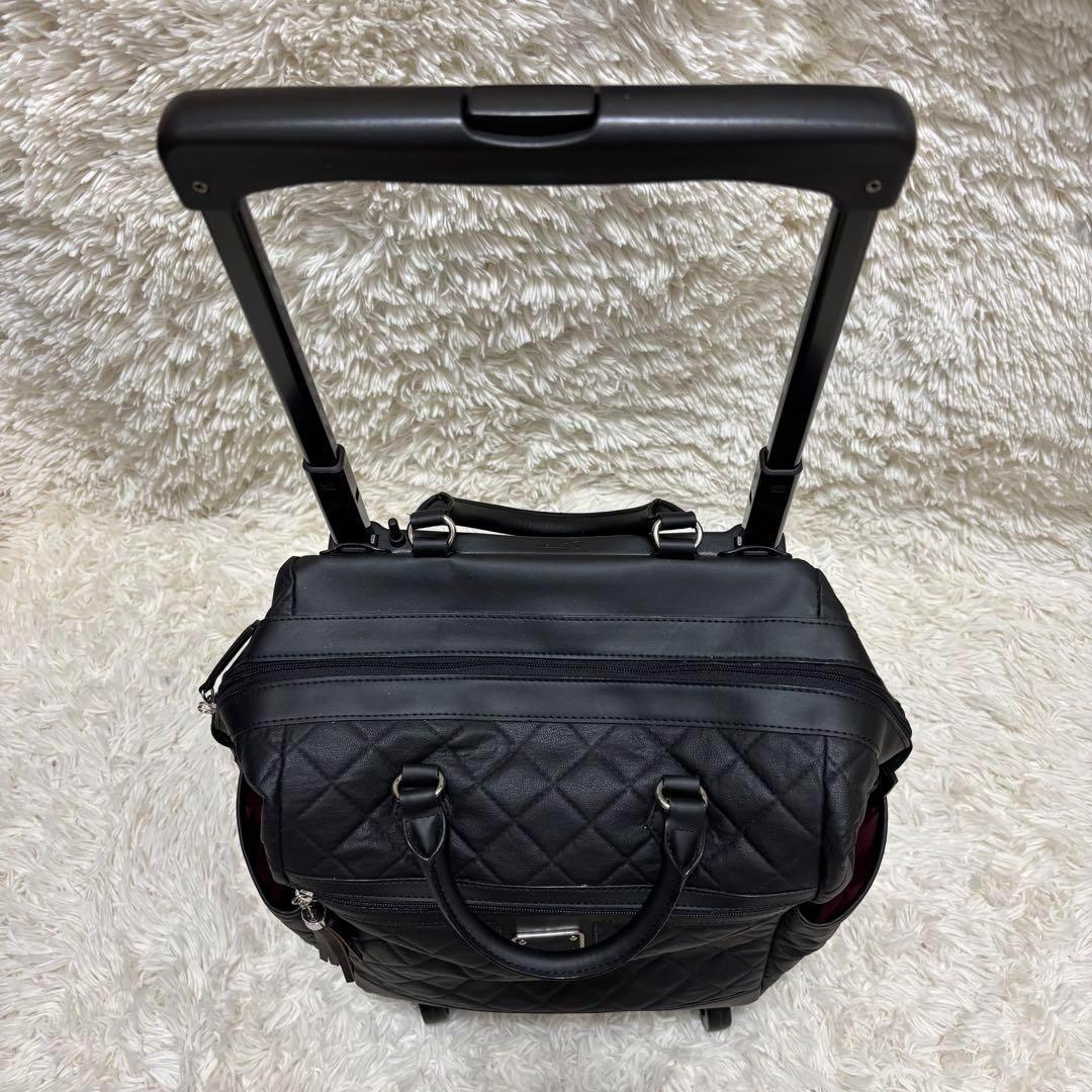 ☆美品☆ SWANY スワニー　キャリーケース　ダイヤキルト　ブラック