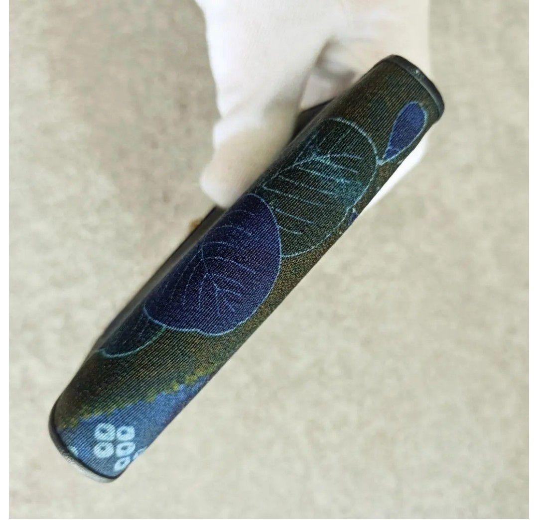 木箱入 藍染 高級 加賀友禅 ミニ財布 小銭 小物入れ 日本伝統工芸 絹100％