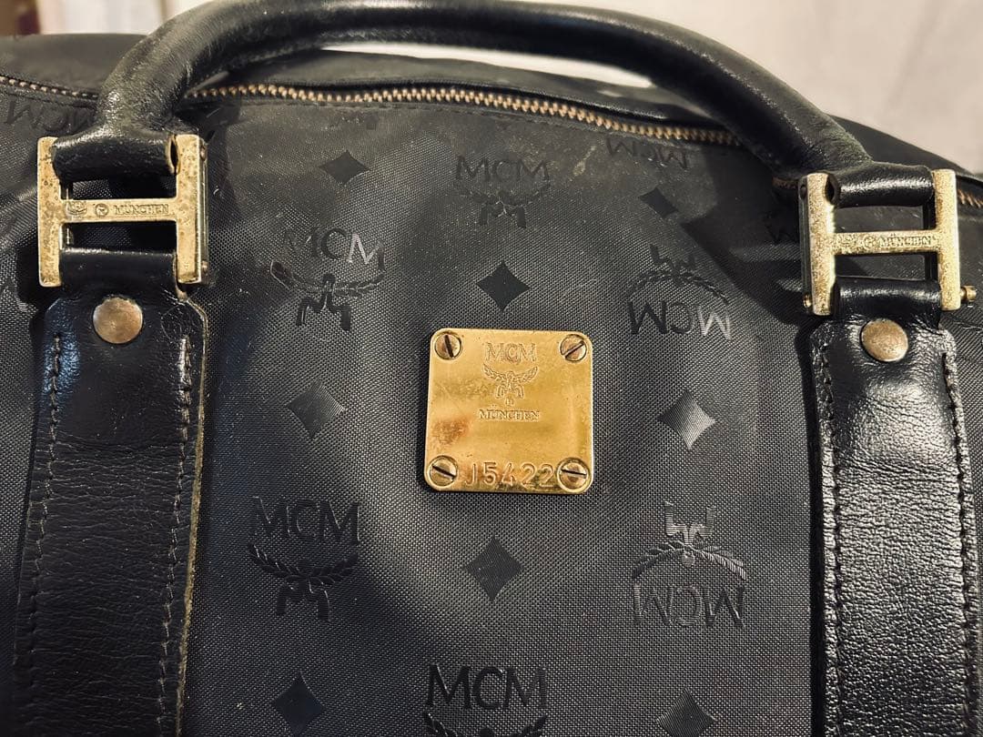 MCM ブラック ボストンバッグ