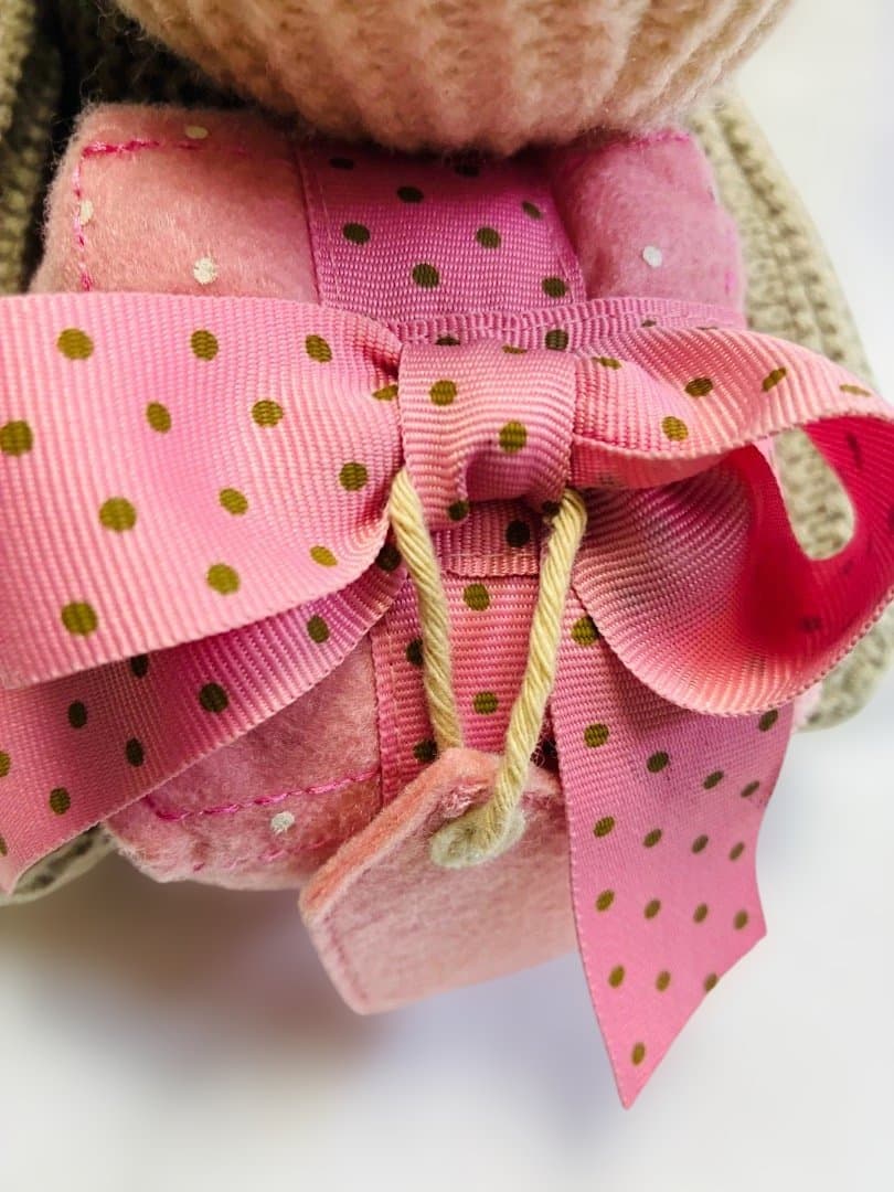 稀少　Booster たくさんの愛を込めたブーブルテディ　ピンクギフト　編み
