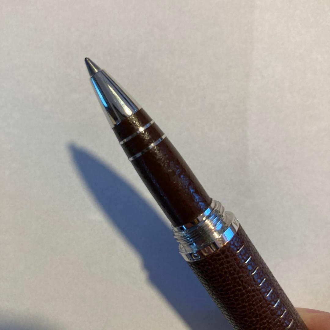 【極美品】ルイヴィトン ボールペン ドックキュイール ローラーボール　ブラウン