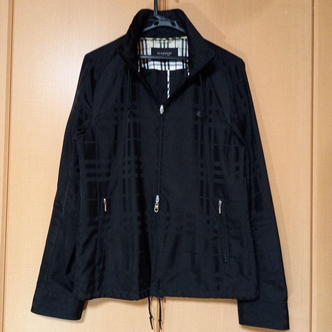 バーバリー　ブラックレーベル　ダブルジップ　シャドーチェック　ブルゾン　サイズL