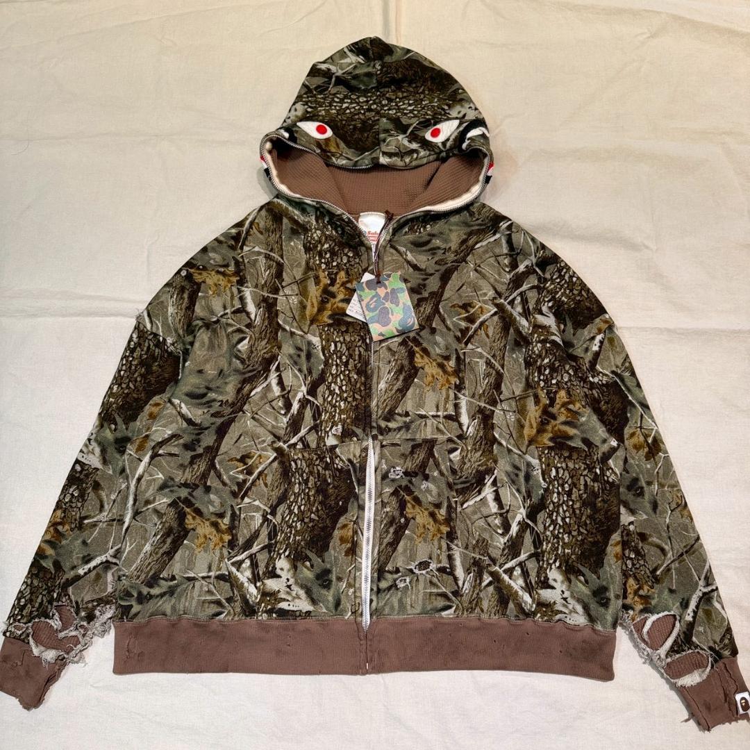 25aw新品正規品 SAINTM×××××× BAPE ZIP HOODIE M