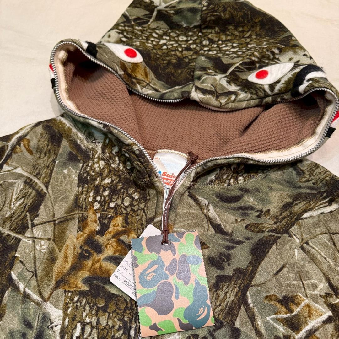25aw新品正規品 SAINTM×××××× BAPE ZIP HOODIE M