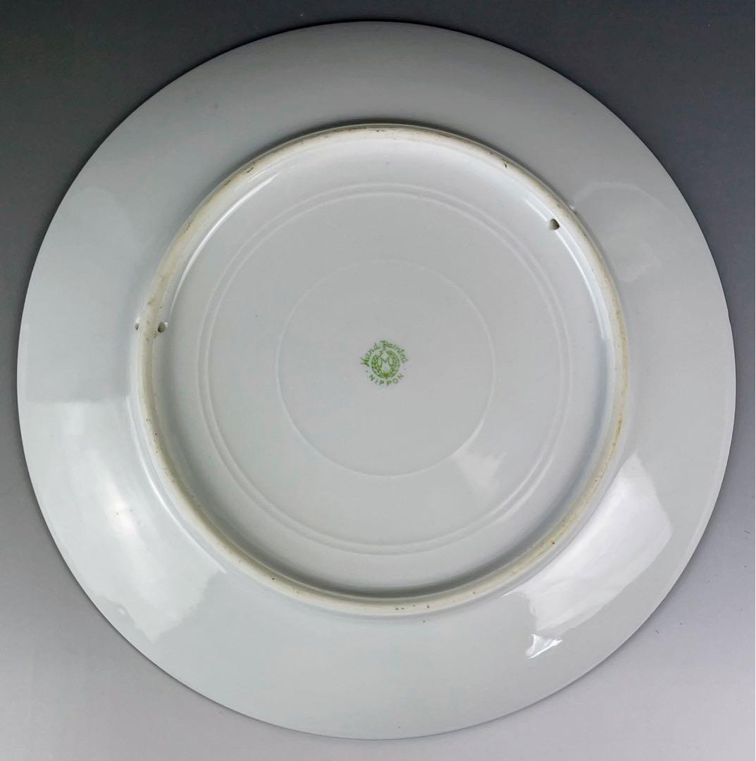 【希少】オールドノリタケ 約２５．５㎝ 手描き 猟犬図 プレート 皿