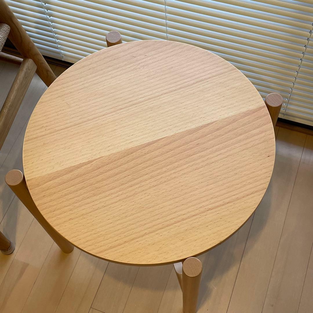 【美品】MUJI 無印良品 サイドテーブル 丸テーブル 廃番