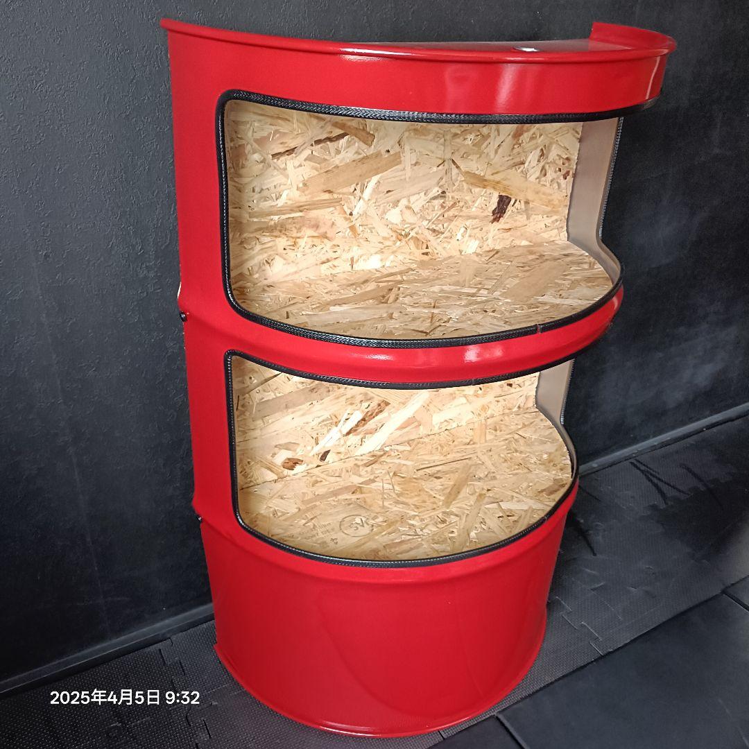 200㍑ドラム缶remakeBOX！レッド