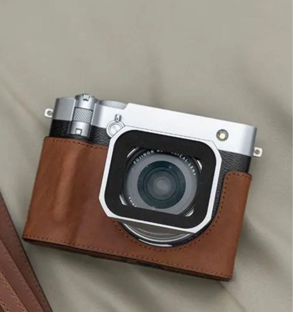 Fujifilm GFX100RF 茶色牛革ハンドル