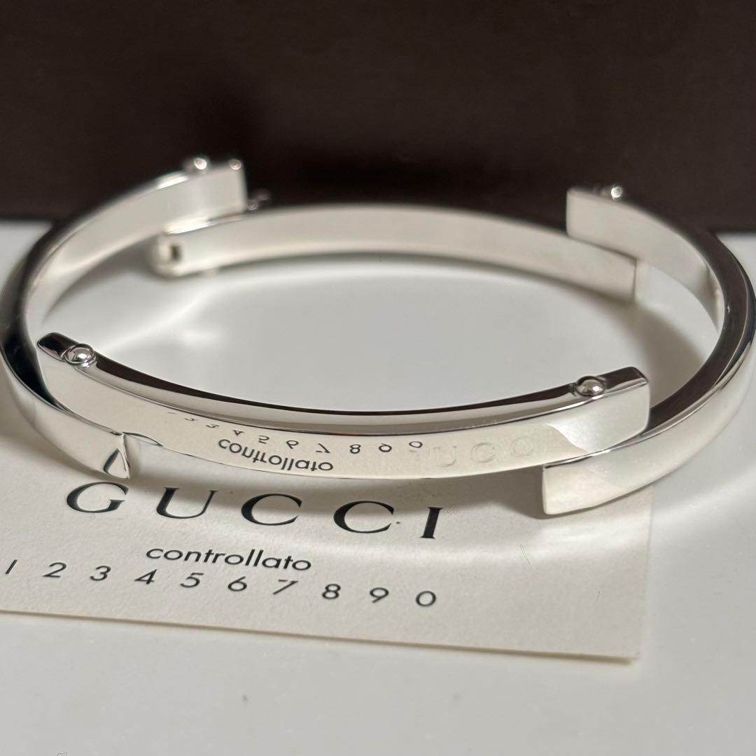 GUCCI 新品同様品【AAA 西島隆弘 着用】ブレスレット バングル　付属品